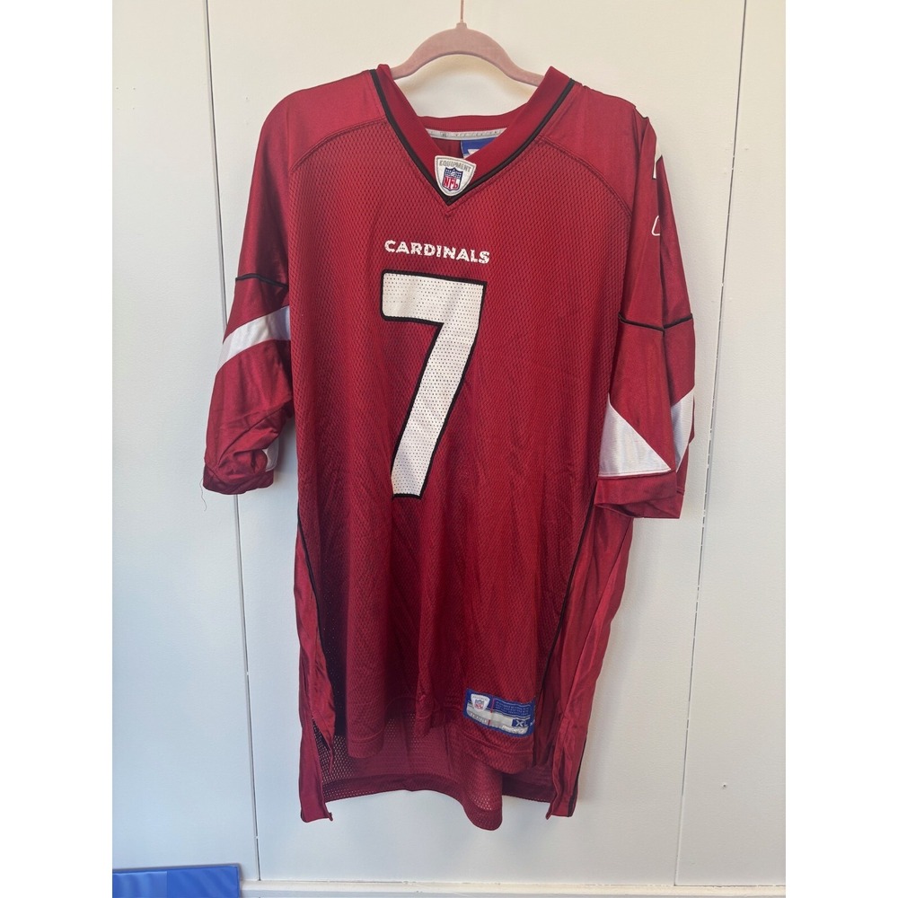 Vintage Y2K Reebok NFL Matt Leinart QB Cardinals Red‎ Football Jersey #7 XL